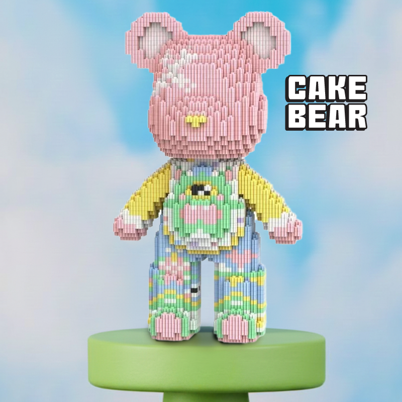BRICK-BEARS | Kawaii Bear Model Building Kit, 3D Micro Diamond Blocks, Educational STEM Toy & Birthday Gift for Kids