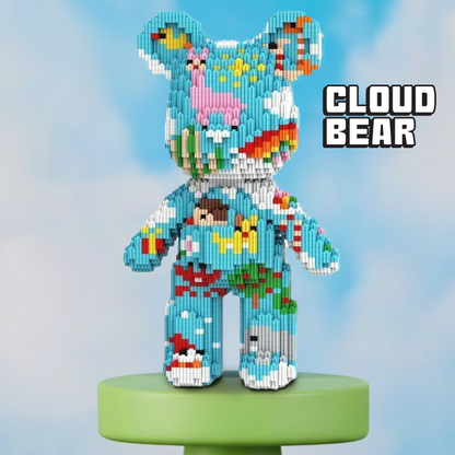 BRICK-BEARS | Kawaii Bear Model Building Kit, 3D Micro Diamond Blocks, Educational STEM Toy & Birthday Gift for Kids