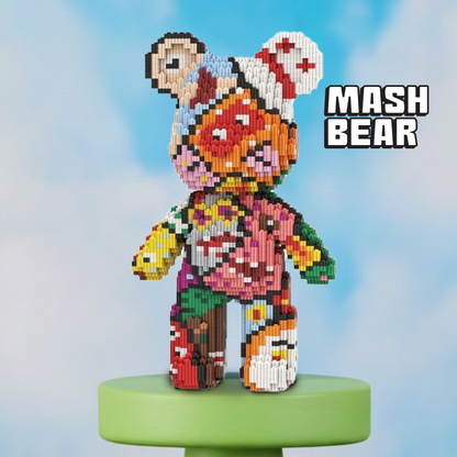 BRICK-BEARS | Kawaii Bear Model Building Kit, 3D Micro Diamond Blocks, Educational STEM Toy & Birthday Gift for Kids