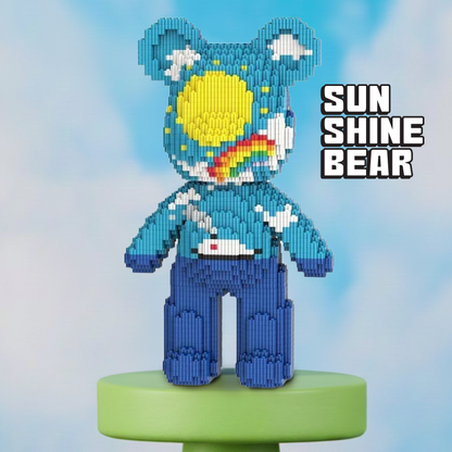 BRICK-BEARS | Kawaii Bear Model Building Kit, 3D Micro Diamond Blocks, Educational STEM Toy & Birthday Gift for Kids