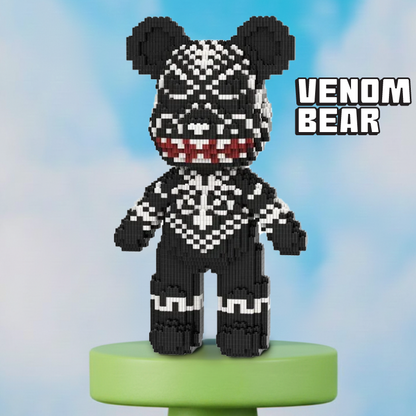 BRICK-BEARS | Kawaii Bear Model Building Kit, 3D Micro Diamond Blocks, Educational STEM Toy & Birthday Gift for Kids